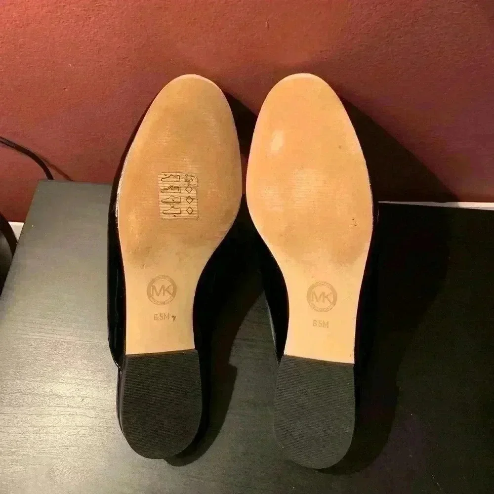 Michael Kors Black Slip On Flats